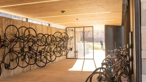 Bike Storage Architecture, Bike Parking Architecture, Bike Room Design, Bike Storage Design, Bike Storage Room, Bike Storage Apartment, Workshop Architecture, University Of Colorado Denver, Urban Spaces Design