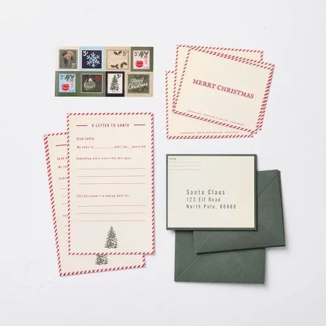 Hearth & Hand™ with Magnolia New Collection : Page 2 : Target Bussines Packaging, Christmas Letter From Santa, Chip Joanna Gaines, Santa Letters, Christmas Lists, Red Cupcakes, Holiday Envelopes, Letters To Santa, Christmas Mail