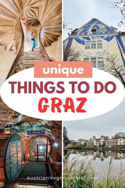 Discover the most unique things to do in Graz, Austria, that go beyond the regular tourist stops. This guide to Graz’s hidden gems will introduce you to places that are rich in character and history, offering a more personal look at the city. Explore unusual spots that showcase Graz’s charm and make your visit memorable and one-of-a-kind. Indoor Slide, Graz Austria, Austria Travel, Unusual Things, Summer Trip, The Alps, Escape Room, Amazing Destinations, Botanical Garden