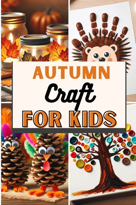 24 Gorgeous Autumn Crafts For Kids & Easy DIY Decor Ideas. The Fall craft is super fun and easy to do .Try these Fall Crafts for Kids. There is lots of autumn ideas like, leaves, fall trees, and more. Autumn Crafts For Toddlers, Fall Craft Ideas For Kids, Preschool Autumn, Fall Crafts For Toddlers, Fall Craft Ideas, Easy Toddler Crafts, Crafts For Toddlers, Kids Fall Crafts, Fun Fall Crafts