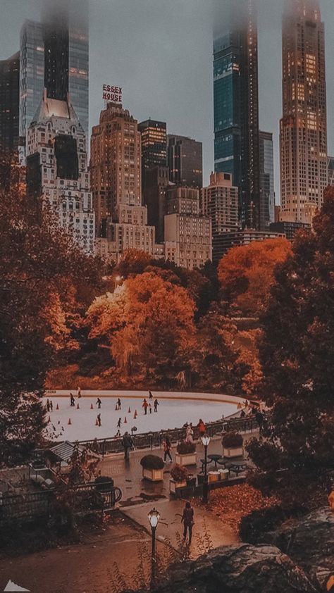 Fall Photography Aesthetic, November Asethic, Aesthetic Fall Pfp, Season Wallpapers, Fall In New York City, Seasons Aesthetic, Seasonal Wallpaper, Cozy City, Halloween Cozy