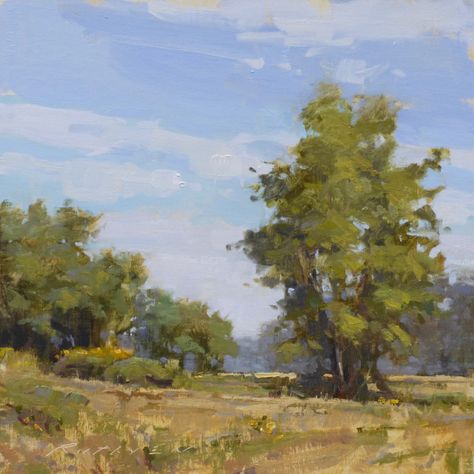 Farm Paintings, Barn Painting, Painting Competition, Impressionist Landscape, California Art, Abstract Art Landscape, Paintings I Love, Plein Air Paintings, Landscape Trees