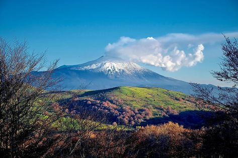 Mount Etna, Sicily - WorldAtlas Sicilian Language, Four Seasons Taormina, Mount Etna, Taormina Sicily Photography, Mount Etna Sicily Italy, Taormina Sicily Beach, Mt Etna Sicily, Sicily Italy Messina, Volcanic Mountains