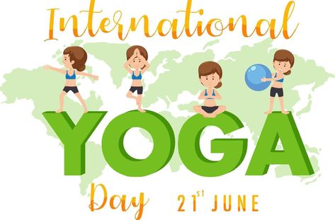 International Yoga Day banner with woman doing different yoga poses International Yoga Day, Yoga Day, Cityscape Photos, Logo Banners, Nature Backgrounds, Marketing Design, Custom Illustration, Custom Branding, Background Banner