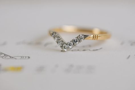 D R E A M • W E D D I N G • R I N G I absolutely love this take on a wishbone shaped wedding ring - I know I shouldn’t have favourites, but this is one of them! Libby needed a fitted wedding ring to sit next to her antique engagement ring. She wanted to complement the Deco feel of the solitaire engagement ring, so we explored geometric shapes and settled on this chevron shaped wishbone to frame the round diamond. The triangular shape is white to match the engagement ring setting, and is ... Three Loves, Shaped Wedding Ring, My Wedding Ring, Bespoke Jewellery Design, Wedding Ring Shapes, Antique Engagement Ring, Engagement Ring Setting, Her Ring, The Triangle