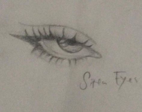 Easy Drawings Nose, Sassy Eyes Drawing, Siren Eyes Drawing Anime, Small Eyes Drawing Easy, How To Draw Siren Eyes Step By Step, Mermaid Eyes Drawing, Siren Eyes Drawing Reference, How To Draw Bottom Eyelashes, Drawing Siren Eyes