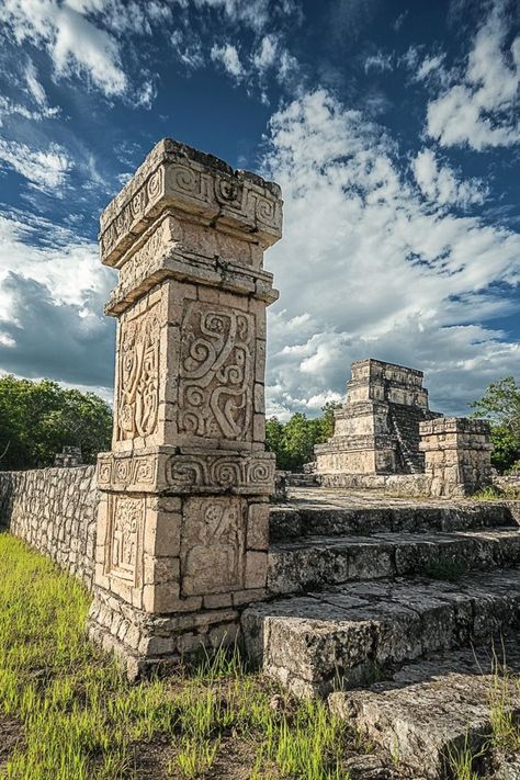 Explore the Ancient Mayan City of Chichen Itza 🇲🇽✨ Discover the grandeur of Chichen Itza, a UNESCO World Heritage site. See the iconic pyramid of El Castillo and learn about the Mayan civilization. 🌿🏺 #ChichenItza #MayanCulture #HistoricalSites #Mexico Mayan Civilization, Chichen Itza Mexico, Maya Civilization, Mayan Cities, Mayan Culture, Ancient Mayan, Quintana Roo, Chichen Itza, Archaeological Site