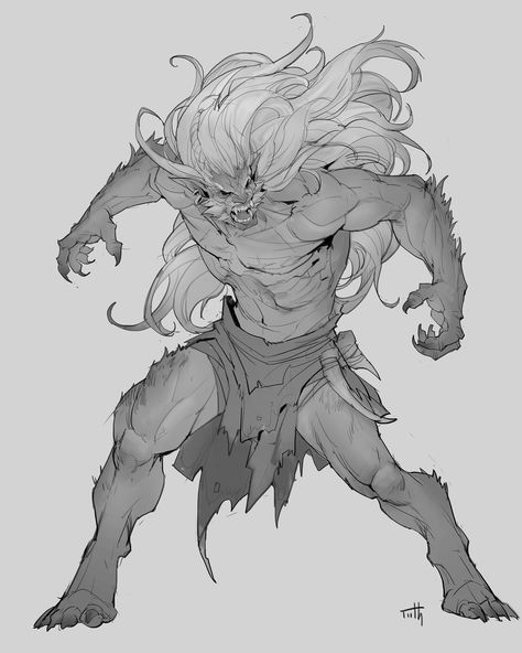 Some Sketches, Werewolf Art, Monster Concept Art, 캐릭터 드로잉, Fantasy Creatures Art, Monster Design, Creature Concept Art, Character Design Male, 판타지 아트