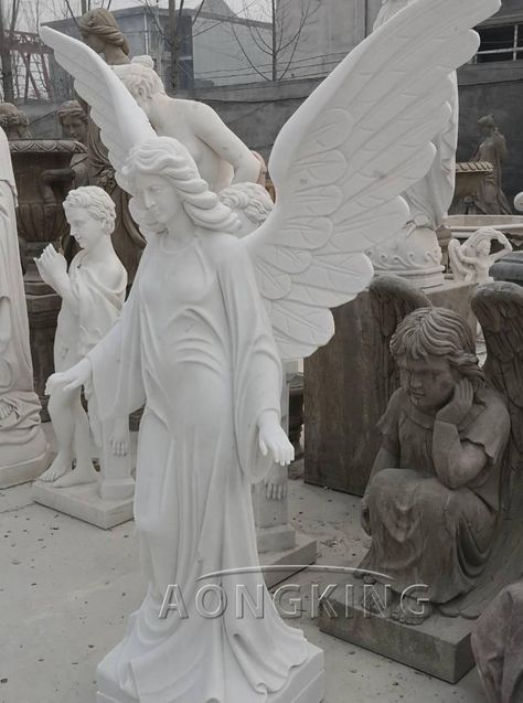 Life Size Garden Angel statues for sale Angel statues for sale,Charming angel sculpture, angel is a symbol of happiness, representing the meaning of good luck. Using angel sculpture as decoration can increase the atmosphere of happiness. Our website provides thousands of angel types of sculpture, different sizes, different Angel Types, Garden Statues For Sale, Patina Diy, Sculpture Angel, Diana Statue, Angel Garden Statues, Symbol Of Happiness, Garden Angel, Open Wings