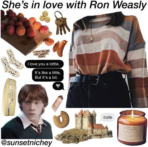 Ron Weasley Inspired Outfits, 1970 Outfits, Harry Potter Outfit, Gryffindor Outfit, Style Chart, Simple Style Outfits, Mood Clothes, Harry Potter Houses, Harry Potter Outfits