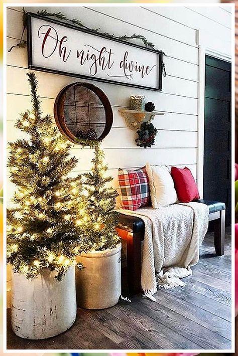 Christmas Decor Ideas For Living Room - All you need to conquer your day, night and world - Anything and Everything! - Click to visit IMMEDIATELY! Farmhouse Christmas Decor Ideas, Decor Ideas For Living Room, Christmas Decorations Apartment, Christmas Entryway, Holidays Ideas, Christmas Decorations Cheap, Elegant Christmas Decor, Christmas Apartment, Christmas Fireplace Decor