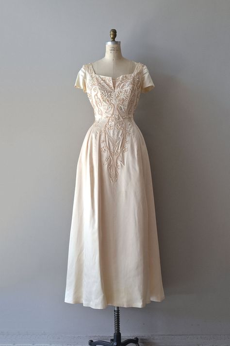 Vintage Wedding Dresses · Miss Moss 1940 Wedding Dress, 40s Wedding Dress, Vintage 50s Wedding, Wedding Dresses Vintage 50s, Vintage Wedding Dress 1950s, 1940s Wedding Dress, 1940s Wedding, 50s Wedding, 1950s Wedding Dress