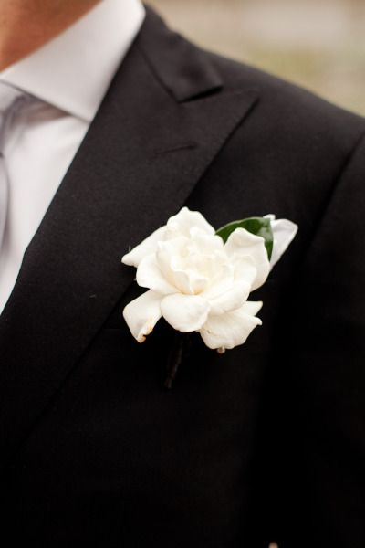 Gardenia Boutonniere, Gardenia Wedding, White Boutonniere, Groomsmen Boutonniere, White Gardenia, Long Island Wedding, Rock Paper Scissors, Groom Boutonniere, Island City