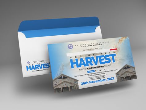 Harvest Envelope Design Harvest Envelope Design, Church Envelope Design, Christian Graphic Design, Project Theme, Graphic Design Business Card, Church Poster Design, Invitation Envelope, Church Poster, Church Graphic Design