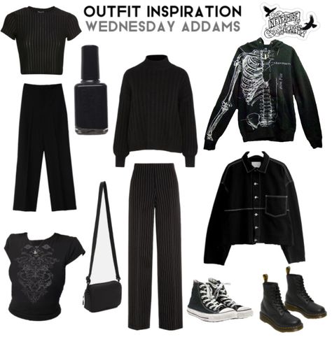 I feel like Wednesday would wear this 2023 Little Black Dress, Wednesday Addams Capsule Wardrobe, Wednesdaycore Outfits, Wednesday Tv Show Outfits, Wednesday Addams Wardrobe, Wednesday Addams Outfit Aesthetic, Vamp Style Outfits, Wednesday Addams Outfit Inspiration, Wednesday Inspired Outfit