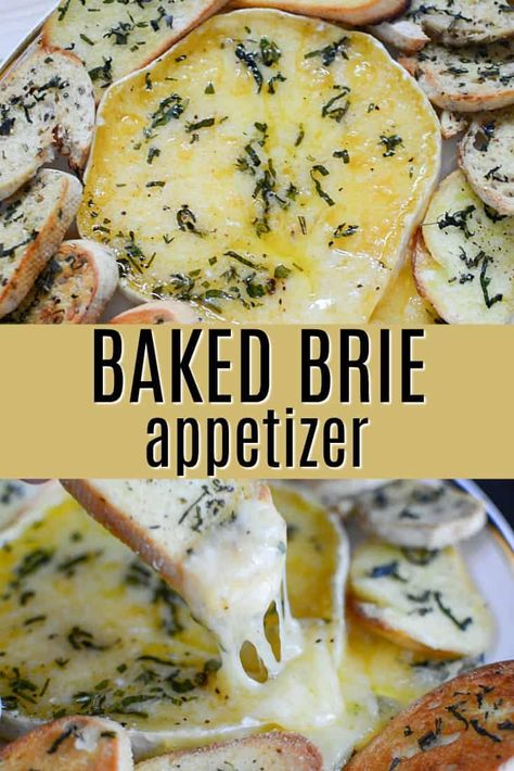 Brie Dishes, How To Bake Brie, Savory Brie, Savory Baked Brie, Brie Cheese Appetizer, Brie Recipes Appetizers, Baked Brie Cheese, Brie Cheese Recipes, Elevated Food