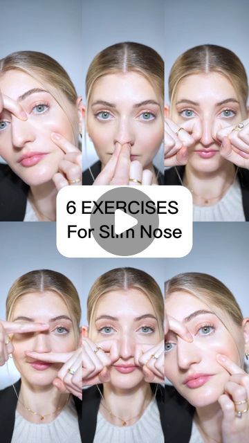 422K views · 17K likes | Valeriia Veksler Face Fitness Nurse on Instagram: "6 exercises for a slimmer nose   Do each one for 30 seconds daily✅  #nonsurgicalnosejob #nonsurgicalrhinoplasty #nosecontour #facefitness #faceyoga   Disclaimer: not a medical advice. For education purpose only. Consult with your physician if you have a medical condition." Nose Exercise, Slimmer Nose, Slim Nose, Nonsurgical Nose Job, Face Fitness, Nose Contouring, Workout Chart, Natural Therapy, Big Noses