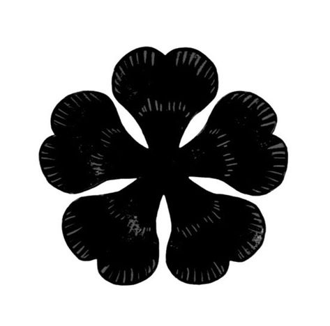 Five Leaf Clover, Leaf Clover, Clover Leaf, Black