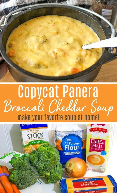 Copycat Panera Broccoli Cheddar Soup, Broccoli Cheddar Soup Recipe, Cheddar Soup Recipe, Copycat Panera, Crock Pot Recipes, Broccoli Cheddar Soup, Soup Recipes Slow Cooker, Cheddar Soup, Broccoli Cheddar