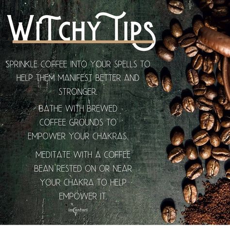 Herb Meanings, Witch Coffee, Witch Tips, Spell Work, Magic Spell Book, Witch's Brew, Spiritual Meaning, Coffee Grounds, Book Of Shadows