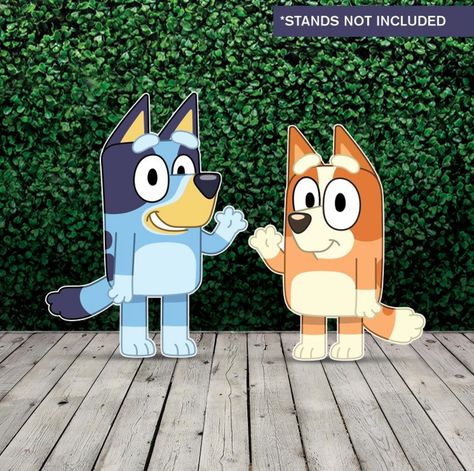 Bluey and Bingo Cutouts / Bluey Bingo Yard Decoration / Bluey - Etsy 1 Year Birthday Party Ideas, Bluey And Bingo, Bluey Bingo, Student Christmas Gifts, Bluey Birthday, Randy Cunningham, Corrugated Board, 1st Birthday Party Decorations, 2nd Birthday Party Themes