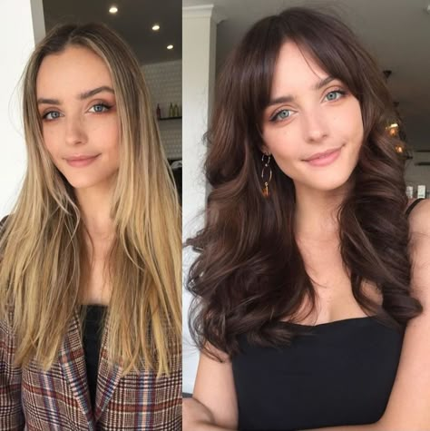 Blonde to brunette transformation. Modern Salon https://www.instagram.com/modernsalon/ Brunette To Blonde Before And After, Blonde To Brown, Best Hair Dye, Going Blonde, Dramatic Hair, At Home Hair Color, Dyed Blonde Hair, Dark Blonde Hair, Bleach Blonde