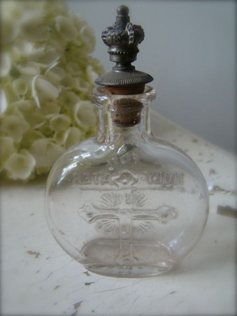 Vintage Holy Water Bottle Back | Found in San Francisco, now… | Flickr Holy Water Aesthetic, Holy Water Bottle, Water Aesthetic, Holy Water, New Home, San Francisco, Shabby Chic, Water Bottle, Water