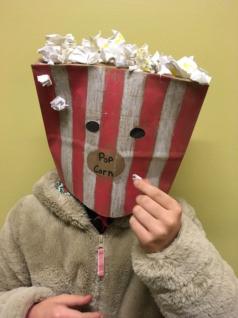 Diy Halloween Masks, Pumpkin Mask, Masked Singer, Paper Mask, Halloween Masks, Diy Costumes, School Crafts, Halloween Diy, Paper Bag