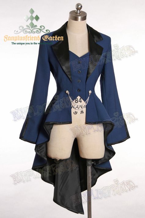 Elegant Gothic Aristocrat, Gothic Aristocrat, Elegant Gothic, Blue Coat, Steampunk Costume, Cotton Coat, Fantasy Clothing, Steampunk Fashion, Fantasy Fashion