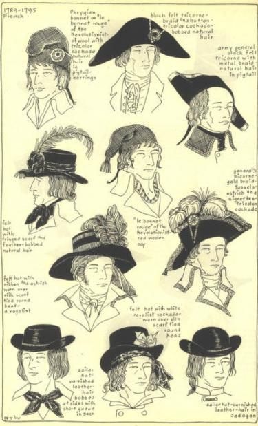 Mode in Hats and Headdress (Masterwork of Fashi... Tricorn Hat, Historical Hairstyles, Mens Fashion Country, Historical Hats, Costume Clothes, Period Clothing, 18th Century Fashion, History Fashion, Century Clothing