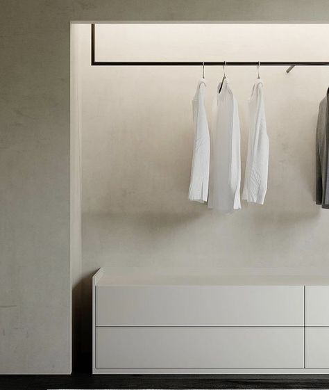 Minimal Closet Design, Minimal Closet, Open Wardrobe, Renovation Inspiration, Wardrobe Room, Closet Room, Dressing Room Design, Wardrobe Closet, Store Interior