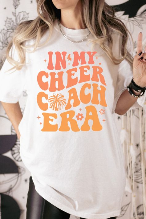 Cheer Team Shirts, Coach Tshirts, Cheer Coach Shirts, Cheerleading Coach, Cheer Coach Gifts, Cheerleading Coaching, Coach Shirt, In My Era, Cheer Coach