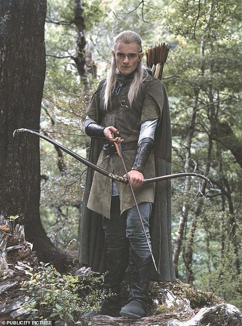 Making his mark: During his career, Bloom played Legolas in three Lord Of The Rings films and two Hobbit films between 2001 and 2014 Legolas Outfit, Elf Tunic, Legolas Costume, Lord Of The Rings Cosplay, Legolas Greenleaf, Hobbit Party, Male Elf, Fantasy Party, King Outfit