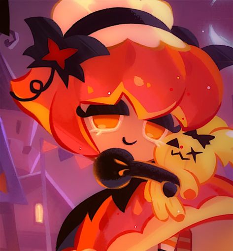 Cookie Run Halloween, Pumpkin Pie Cookie, Cookie Icon, Pumpkin Pie Cookies, Strawberry Cookie, Cookie Run Fanart, Profile Pic Ideas, Pumpkin Cookie, Cookierun Kingdom