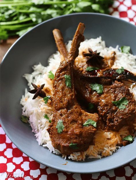 Lamb Chops Rogan Josh | The Peach Kitchen Peach Kitchen, Easy To Make Snacks, Rogan Josh, Lamb Chop, Bengali Food, Rice Dinner, Busy Busy, Eat Your Heart Out, Pakistani Food