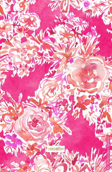 BIG BELIEVER Hot Pink Floral #floralprint #hotpink Hot Pink Floral Wallpaper, Wall Stencils Diy, Hot Pink Floral, Wall Paper Phone, Wall Drawing, Wallpaper Accent Wall, Flower Phone Wallpaper, Mural Wall Art, Wallpaper Iphone