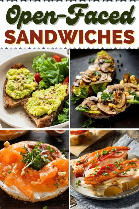 These open-faced sandwiches will be your new go-to lunches! From tuna melts to hot browns to avocado toast, there are so many delicious possibilities. Open Face French Bread Sandwich, Open Face Sandwich Ideas, Open Sandwich Recipes, Open Face Sandwiches Recipes, Open Sandwich Ideas, Micro Restaurant, Breakfast Sandwich Ideas, Open Faced Sandwich Recipes, Hot Browns