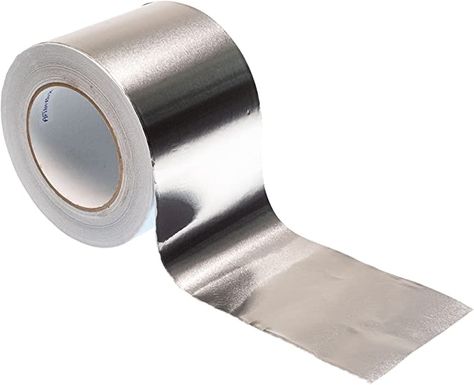 GTSE Aluminum Foil Tape, 4 inches x 55 Yards (164 ft), Multi-Purpose Silver Adhesive Metal Tape for Repairs, Ducts, Insulation, 1 Large Roll: Amazon.com: Industrial & Scientific Silver Tape, Metal Tape, Air Ducts, Foil Tape, Aluminum Foil, Insulation, Metallic Silver, Foil, Repair