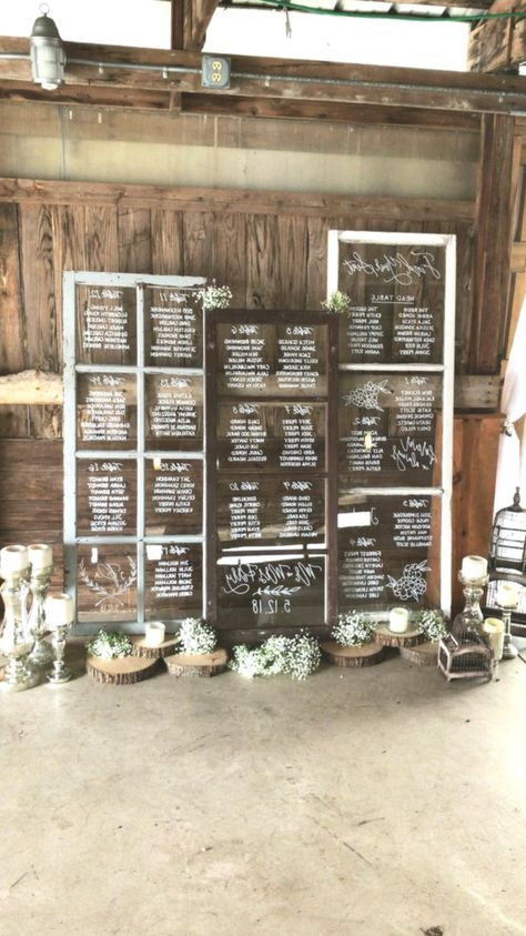 Modern Wedding Diy, Rustic Wedding Signs Diy, Wedding Sign Ideas, Rustic Seating Charts, Wedding Window, Reception Seating Chart, Rustic Wedding Seating, Wedding Alters, Wedding Reception Seating