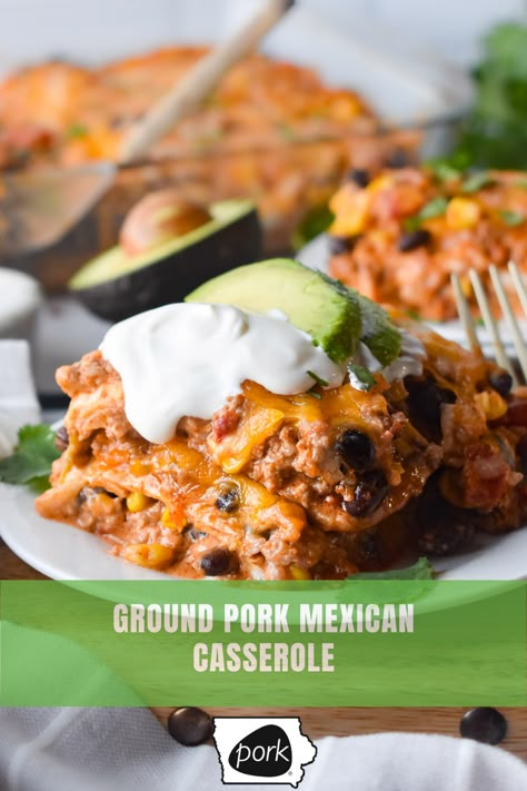 Things To Do With Ground Pork, Mexican Pork Casserole, Ground Pork Mexican Recipes, Ground Pork Appetizers, Ground Beef And Pork Sausage Recipes, Ground Sausage Tacos, Ground Pork Recipes For Dinner Burgers, Ground Pork Recipes For Dinner Mexican, Ground Pork Ideas