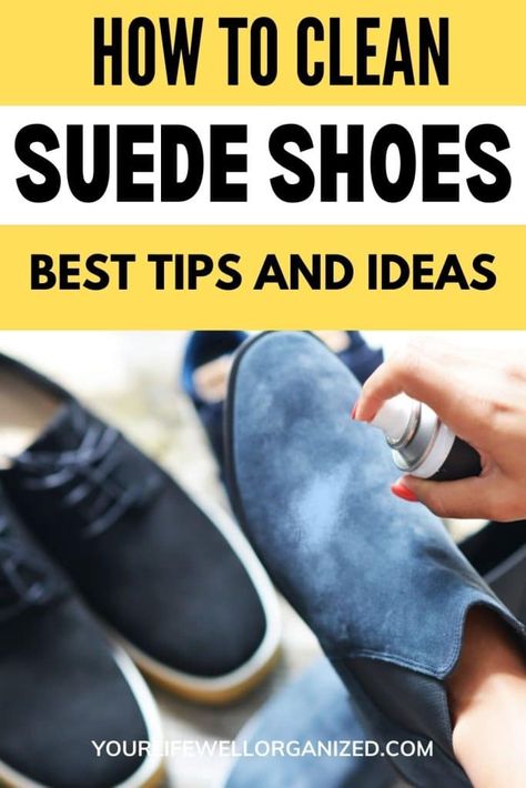 Nothing beats suede's buttery-soft texture, but how do you keep this luxury material in the best condition? Here's how to clean suede shoes correctly to keep those favorite boots or heels in mint shape. Suede Shoe Brush, How To Wash Suede Shoes, How To Clean Suede Shoes Diy, How To Clean Suede Sneakers, How To Clean Suede Boots, How To Clean Suede Shoes, Suede Shoes Cleaning, Clean Suede Boots, Suede Shoe Cleaner