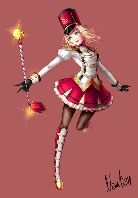 Marching Band Lux by Nawlien Marching Band Outfits, League Of Legends Anime, Lux Skins, Marching Band Uniforms, Magical Girl Outfit, Band Uniforms, Random Outfits, Drum Major, Band Humor