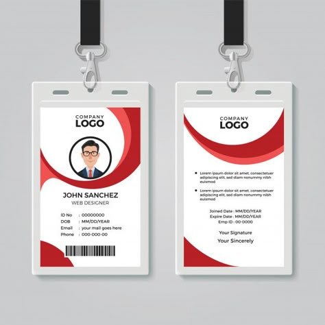 ID card template, perfect for any types of agency, corporate, offices and companies. You can also used this identity card as university card, media press ID card, event entry card and many more! Identity Card Template, What Is A Teacher, Event Entry, Identity Card Design, Employee Id Card, Employees Card, Corporate Offices, Badge Template, Name Card Design