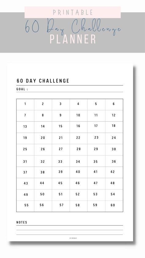 If you are an individual who wanting to take control of your life and be overall more productive? Keeping organized and on track with habit trackers is a fantastic way to do. 60 Day Challenge Tracker, 60 Day Challenge, Challenge Tracker, Habit Tracker Printable, Take Control Of Your Life, Habit Trackers, Routine Planner, Hole Punches, Habit Forming