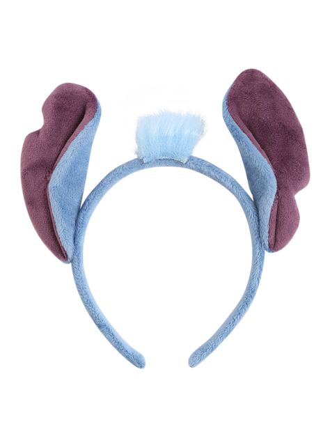 Loungefly Disney Lilo & Stitch Plush Stitch Ear Headband, Purple Hair Accessories, Stitch Costume, Stitch Ears, Stitch Plush, Purple Headband, Diy Mickey Ears, Blue Hair Accessories, Purple Headbands, Band Accessories