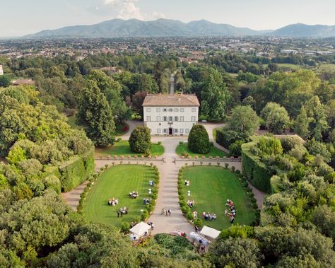 A beautiful aerial photo of Villa Grabau in #Lucca, #Tuscany during a #weddingreception in the amazing historic Italians garden! #weddingphotographertuscany #photographertuscany #weddingphotographerflorence #photographerflorence #facibenifotografia #italywedding #realwedding #justsaidyes #florence #drone #mavicair #weddingvenueflorence #weddingvenueitaly #weddingideas #weddinginspiration #weddinginspo Villa Grabau, Tuscany Wedding Venue, Wedding Venues Italy, Lucca Tuscany, Lucca Italy, Stunning Wedding Venues, Wedding In Tuscany, Luxury Wedding Photography, Italian Garden