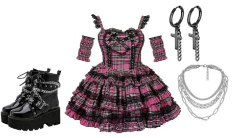 Draculaura Outfit Inspiration, Draculaura Inspired Outfits, Pink Alternative Fashion, High Clothes, Hot Halloween Outfits, Preformance Outfits, Kawaii Fashion Outfits, Fantasias Halloween, Vibe Clothes