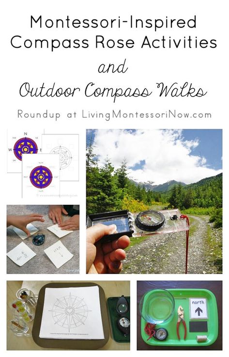 Compass Rose Activities, Montessori Geography, Geography Activities, Homeschool Geography, Nature School, Scout Activities, Montessori Ideas, Outdoor Education, Natural Parenting