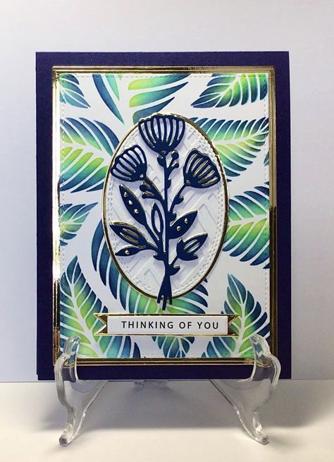 Stencil Cards, Gina K Designs, Gina K, Design Cards, Card Ideas, Design Projects, Card Design, Thinking Of You, Stamp