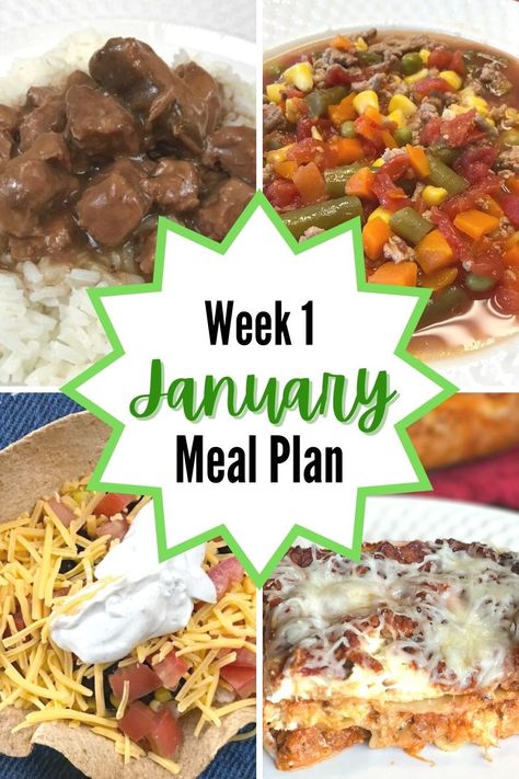 January Meal Plan, Meal Plan Ideas, Side Dish Ideas, Meal Plan Week, What To Make For Dinner, Dish Ideas, Grocery Budgeting, Plan Ideas, Menu Planning